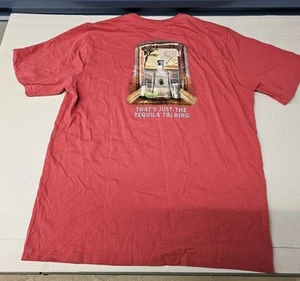 Tommy Bahama Graphic T-Shirt "That's Just The Tequila Talking" Red - Men's Large - Picture 1 of 8