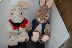Peter Rabbit Flopsy Plush Stuffed Animal Easter Red Jacket Soft 16" G3 - Picture 1 of 5