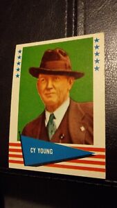 Cy Young 1961 Fleer Baseball Greats #153 Cleveland. Very Good - Excellent Cond 