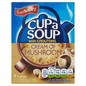 Batchelors Cup A Soup Mushroom 4 x 24g - (PACK OF 4) - Picture 1 of 1