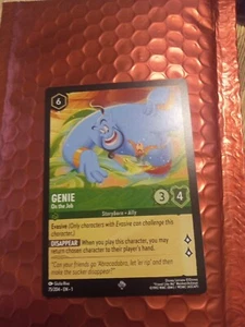 Disney LORCANA Genie On the Job SUPER RARE 75/204 Non-Foil  - Picture 1 of 4