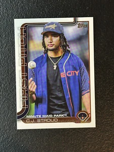 2025 Topps CJ Stroud #FP-10 Houston Astros FIRST PITCH - Picture 1 of 1