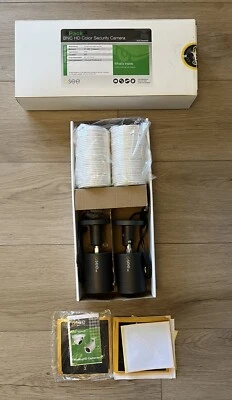 Qsee 2 Pack AnalogHD Color Security Cameras With Cables - Image 1 of 4