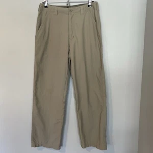 Royal Robbins Hiking Travel Pants Mens Sz 30x32 Khaki Beige Lightweight ROYC-S37 - Picture 1 of 9