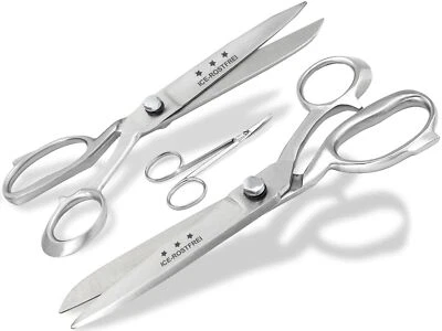 Professional set tailor scissors 6" and 12" textile scissors + fine embroidery scissors Solingen - Image 1 of 4