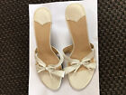 Nine West Ladies White Slip On Sandals - Size Uk 4