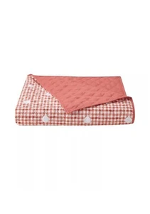 Martha Stewart Collection Essentials Microfiber Quilt Gingham Dot Full-Queen - Picture 1 of 4