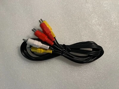 Composite A/V Cable with Yellow, Red, and White Connectors, 4 ft - Image 1 of 2