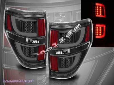 Camioneta Ford F150 F-150 2009-2014 LED con tubo de neón luces traseras negras V2 Foto 1 de 4