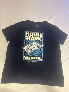 GAME OF THRONES - HOUSE STARK - WINTERFELL T-SHIRT XXL Free Shipping New No Tag - Picture 1 of 14