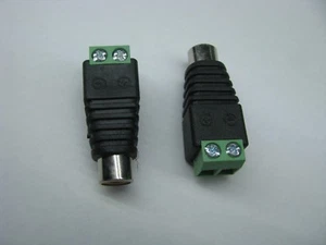 2 pièces câble filaire de haut-parleur pour FEMME RCA connecteur adaptateur prise jack Bose - Photo 1/3