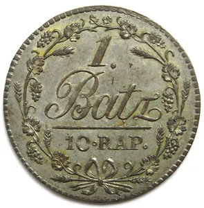[R3455] 1 Batzen/10 Rappen 1817 Vaud/Waadt, Schweiz - Bild 1 von 2