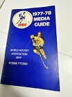 1977-78 WHA Hockey Vintage Media Guide