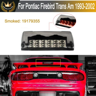 For 1993-2002 Pontiac Firebird Trans Am WS6 High Spoiler 3rd Brake Light Smoked — 第 1/4 张图片