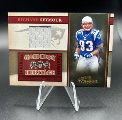 2006 Playoff Prestige - Gridiron Heritage Materials Richard Seymour Game Used - Image 1 of 2