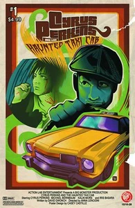 Cóster de película Cyrus Perkins and the Haunted Taxi Cab #1 VarAction Lab cómic - Imagen 1 de 1