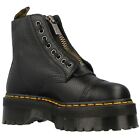 Dr.Martens Sinclair Black Womens Leather Platform Combat Boots