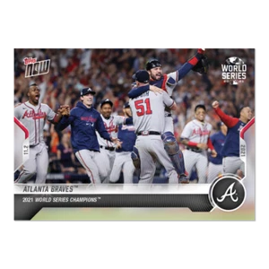 Topps Now 2021 #1040 Atlanta Braves - Campeones Serie Mundial 2021 - Imagen 1 de 2