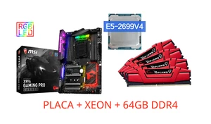 MSI X99A Gaming Pro Carbon + Intel Xeon E5-2699 v4 + 64 GB DDR4 (Combo Kit) - Imagen 1 de 5