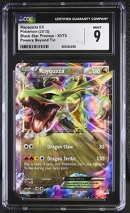 CGC 9 MINT Rayquaza EX Black Star Promos XY73 Powers Beyond Tin Pokemon Card psa - Picture 1 of 2