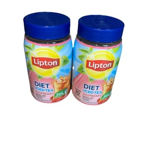 2 x Lipton Diet Iced Tea Mix Raspberry Instant 2.6 Ounces NEW Sealed BB 05/2025 - Picture 1 of 3