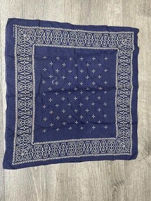 Bandana vintage azul años 50 western algodón tela textil Foto 1 de 4