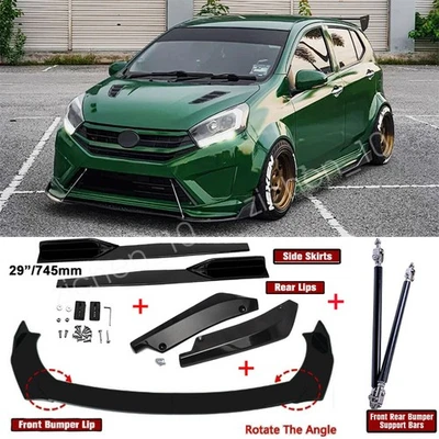 Car Front Bumper Lip Spoiler/ Side Skirt/ Strut Rods For Toyota Yaris 2005-2023 - Изображение 1 из 4