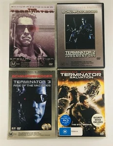 The Terminator 4x DVD Set - 1 2 3 & Salvation 7 Discs R4 VGC Action FREE POST - Picture 1 of 1