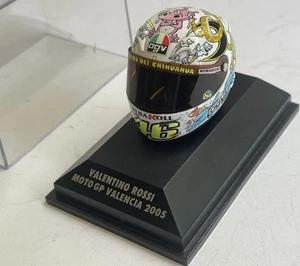 Minichamps 397 050086 AGV Helmet Valentino Rossi Valencia MotoGP 2003 1:8th - Picture 1 of 11
