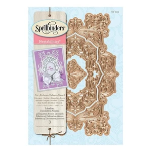 Spellbinders - 3 Stück - Nestabilities Dekorative Akzente Stanzenset - S6-020 - Bild 1 von 4