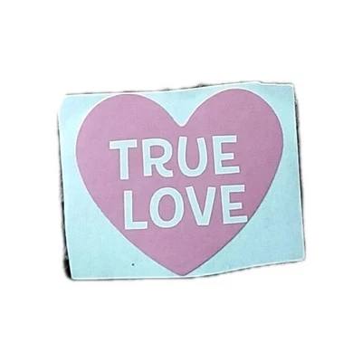 Pegatina True Love en forma de corazón Foto 1 de 4