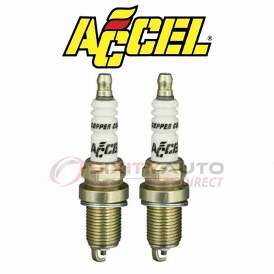 2 pc ACCEL Spark Plug for 1970-1974 Dodge Charger 6.6L 7.2L V8 - Ignition vx Foto 1 de 4