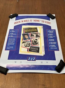 Vintage 1986 Original VHS Release Poster AMERICAN BANDSTAND Dick Clark 24"x36" - Picture 1 of 9