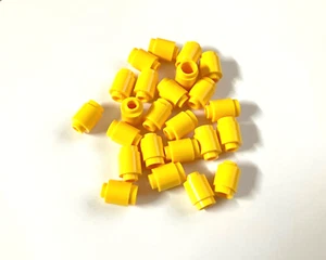 24x LEGO® Rundstein 1x1 mit offener Noppe 3062b NEU Gelb - Bild 1 von 1