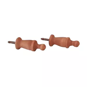 Pair of Curtain Rod Finials Heirloom Pine Curtain Finials Renovators Supply - Picture 1 of 2