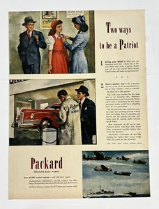 Póster de arte de pared anuncio promocional Life de 1940 Penn Railroad Packard Cómo ser un patriota - Imagen 1 de 3