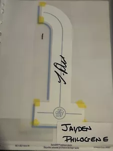 Jaden Philogene Signed Champions League Number Plus Proof - Picture 1 of 2