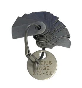 ENGINEERS RADIUSLEHRE 0,75 - 5 MM RINGTYP RDGTOOLS - Bild 1 von 2
