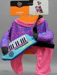 Hyde & Eek! Halloween 80's Keyboard Guitarist Pet Dog Costume Size Small NWT - Picture 1 of 2