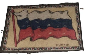 Antike 1900er Tabak Filz Russland Flagge @ 5-1/4 "x 3-1/2" - Bild 1 von 6