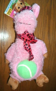 NUEVO Pelota Vientre Oveja Perro Juguete Duetoys 2 en 1 Peluche y Pelota de Tenis, Rosa, 10 Pulgadas - Imagen 1 de 5