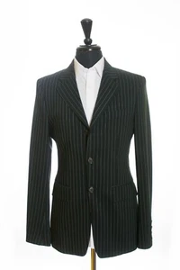 Valentino R.E.D. Black Pinstriped Blazer 38R 10655 - Picture 1 of 5