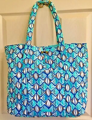 Vera Bradley ~ "Go Fish Blue" ~ Bolso de Mano Vera ~ Nuevo con Etiquetas Foto 1 de 4