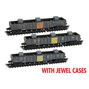 Micro Trains N Scale Chesapeake & Ohio Gondolas Weathered JEWEL CASES RD# C&O 30 - Picture 1 of 7
