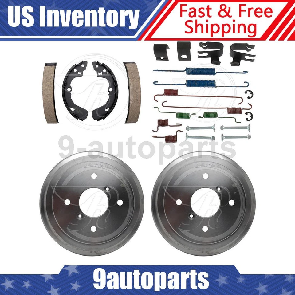 Kit de tambores y zapatas de freno trasero y herrajes para Suzuki Swift 1990-1994 Foto 1 de 4