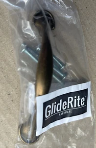 10 pk of GlideRite 3" Arch Kitchen Cabinet Pulls in Antique Brass 83167-AB-1 NEW - Picture 1 of 5