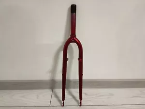 Touring Bicycle Steel Fork V-Brake 700c Cyclocross Trekking 1"-1/8 Threaded NEW - Picture 1 of 6