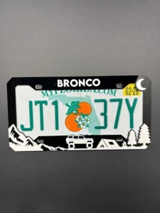 BRONCO Custom LICENSE PLATE FRAME COLOR CHOICE - Picture 1 of 20