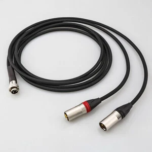 Hi-End OFC Pure Copper Core 4Pin Din to 2 XLR Male L/R Channels Cable for Naim - Picture 1 of 9