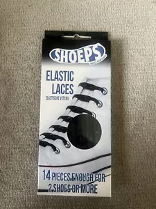 Shoeps Elastic Shoe Laces In Black - Picture 1 of 3